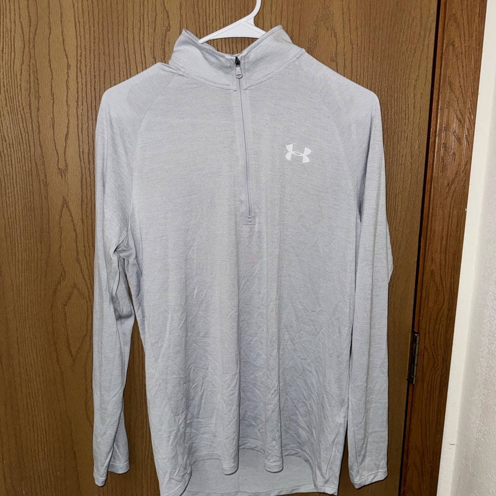 Under Armour Men's Gray Zip Up Sweater